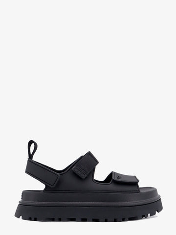 Rubber sandals with ugg embossed detail