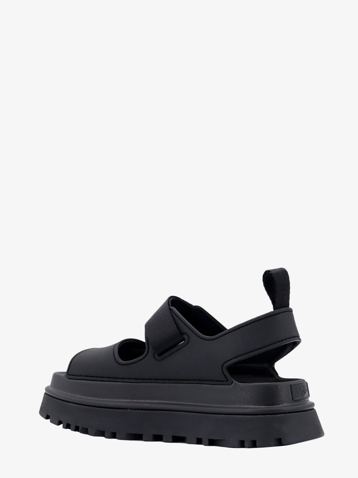Rubber sandals with ugg embossed detail
