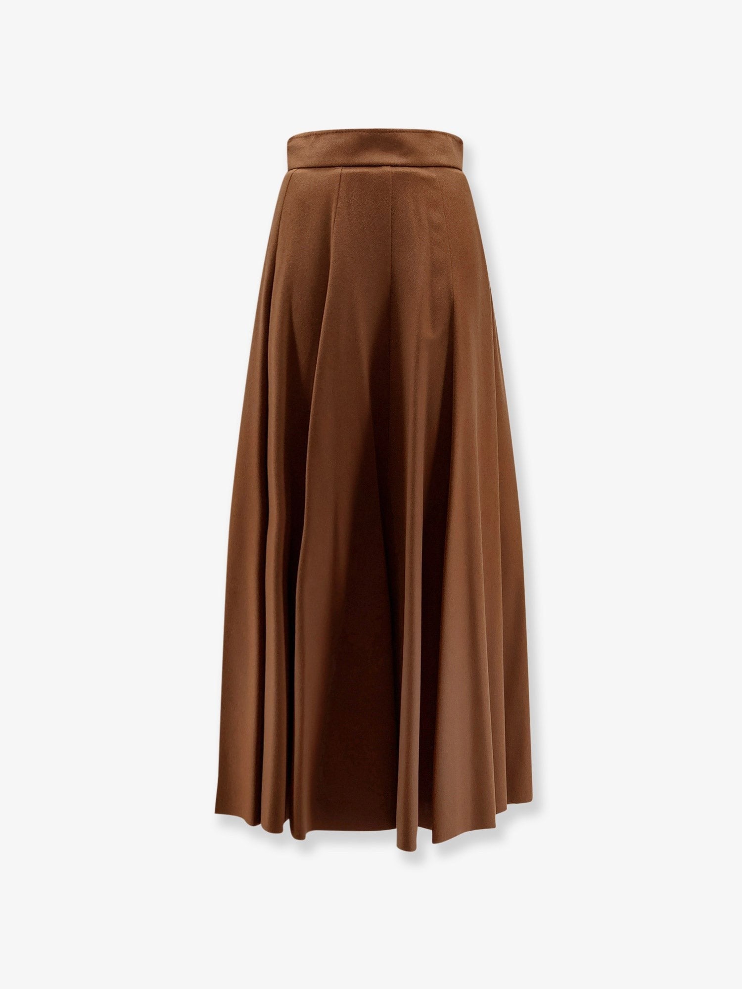 Sagra long camel skirt