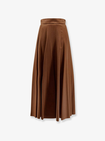 Sagra long camel skirt