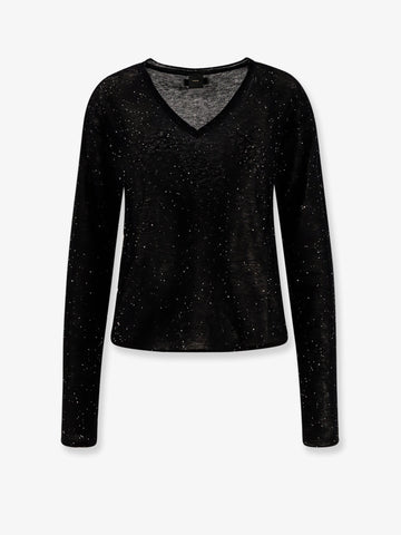 Salomone wool sweater with micro sequins