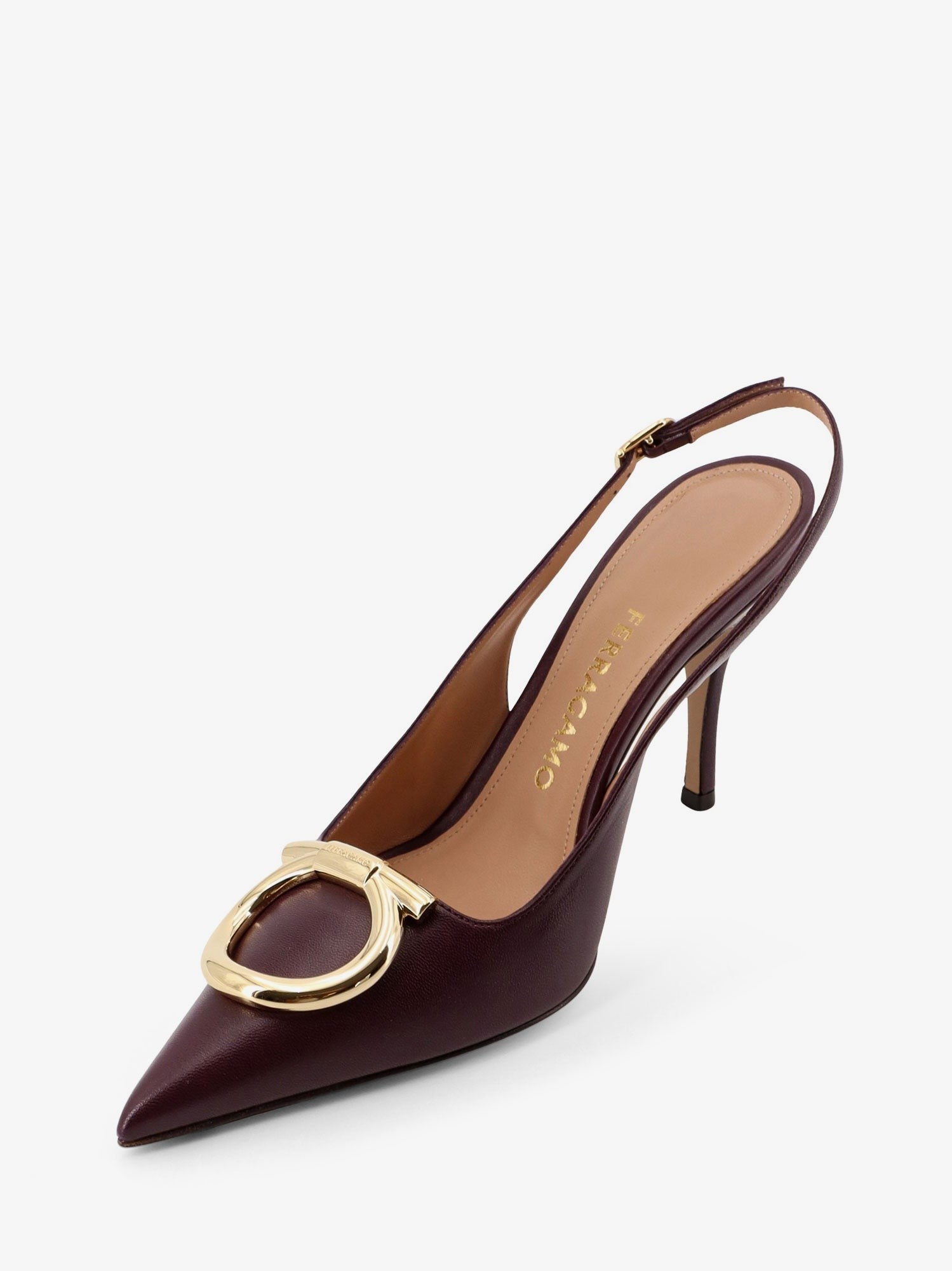 Sara 95 leather slingback pumps