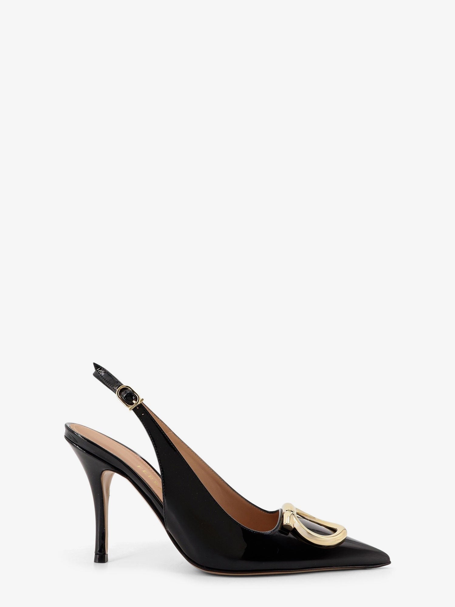 Sara patent leather slingback pumps
