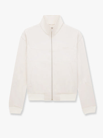 Satin jacket with Saint Laurent embroidery