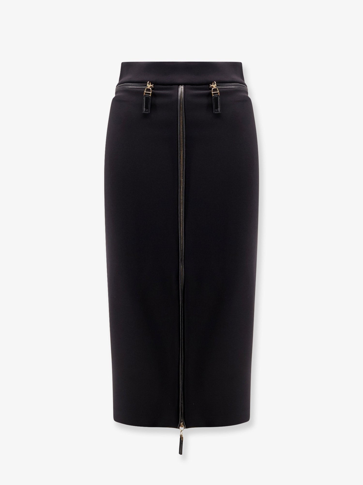 Satin pencil skirt