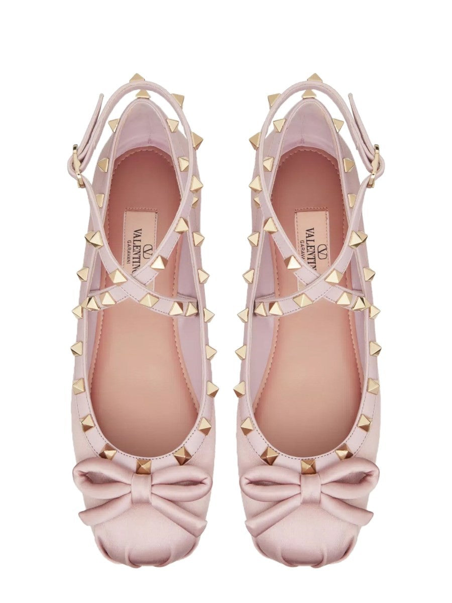 SATIN "ROCKSTUD" BALLERINA