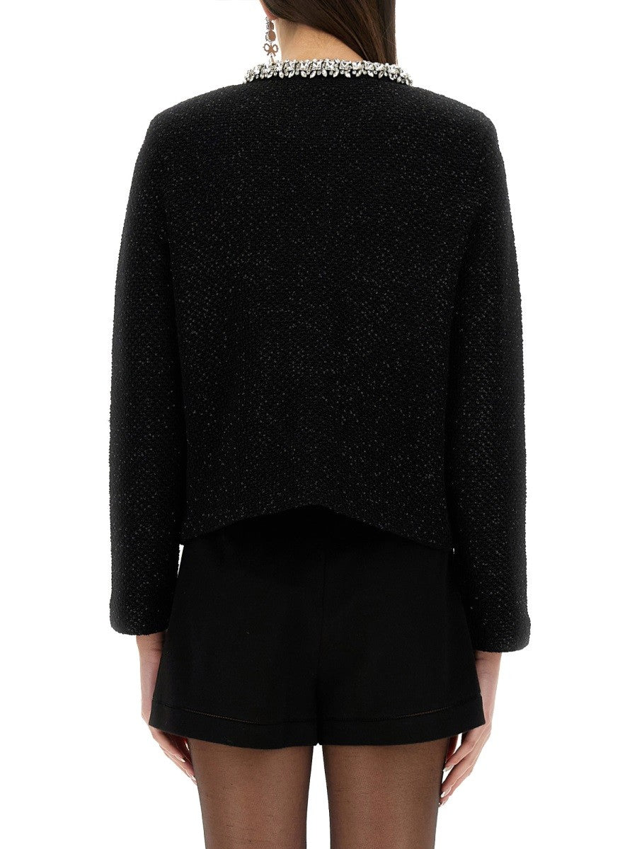 sequin knit cardigan