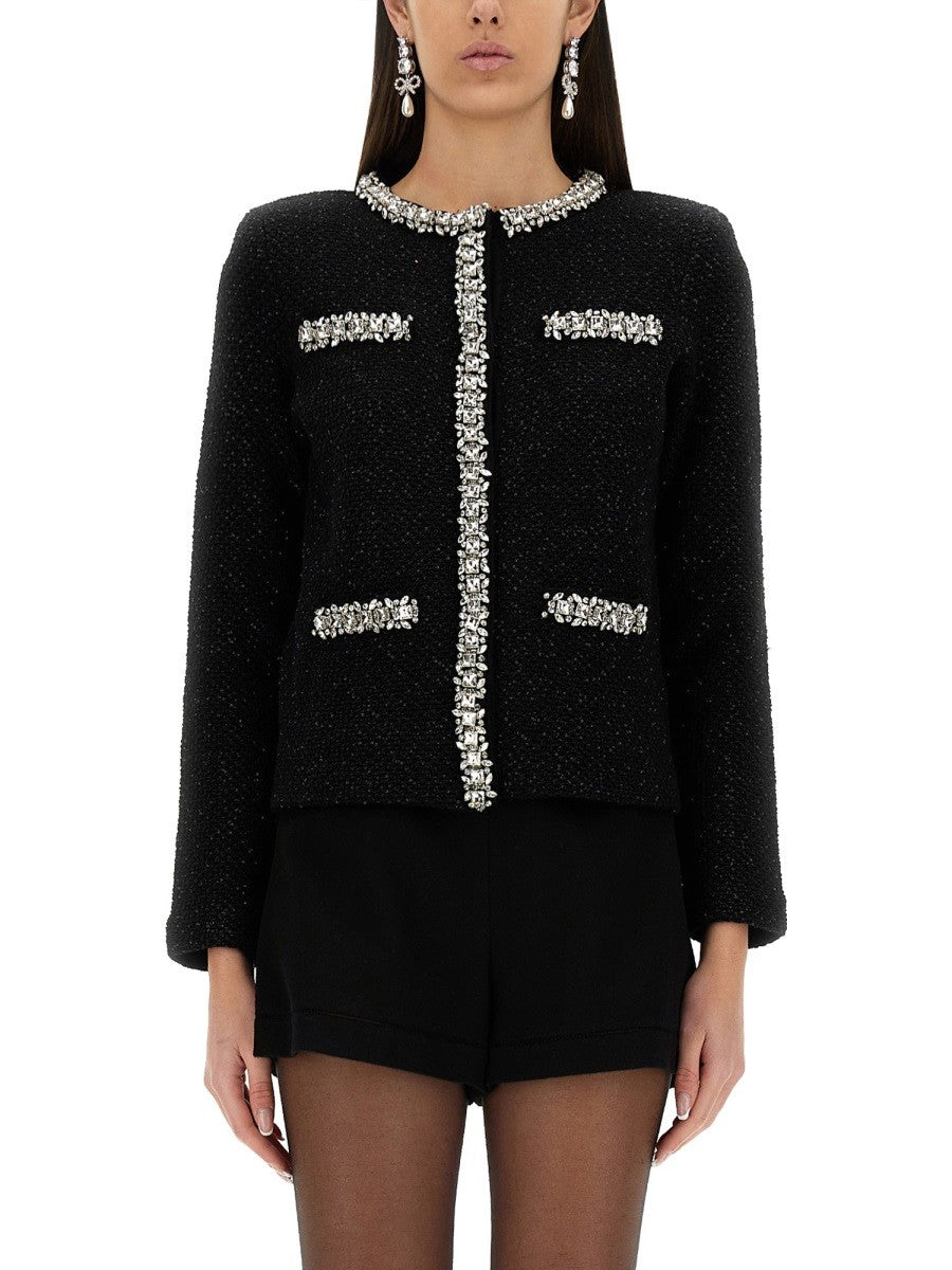sequin knit cardigan