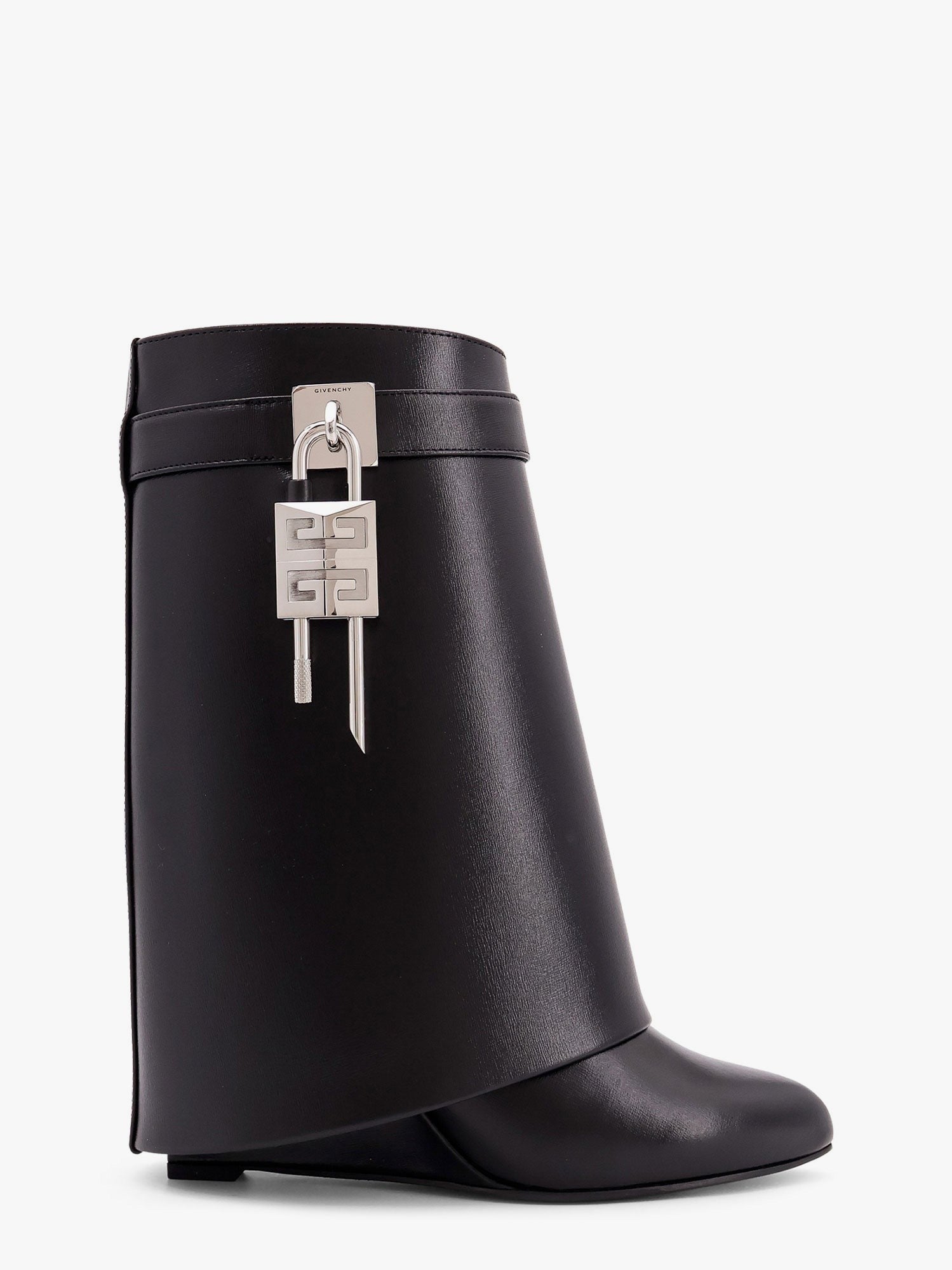Sharklock leather ankle boots