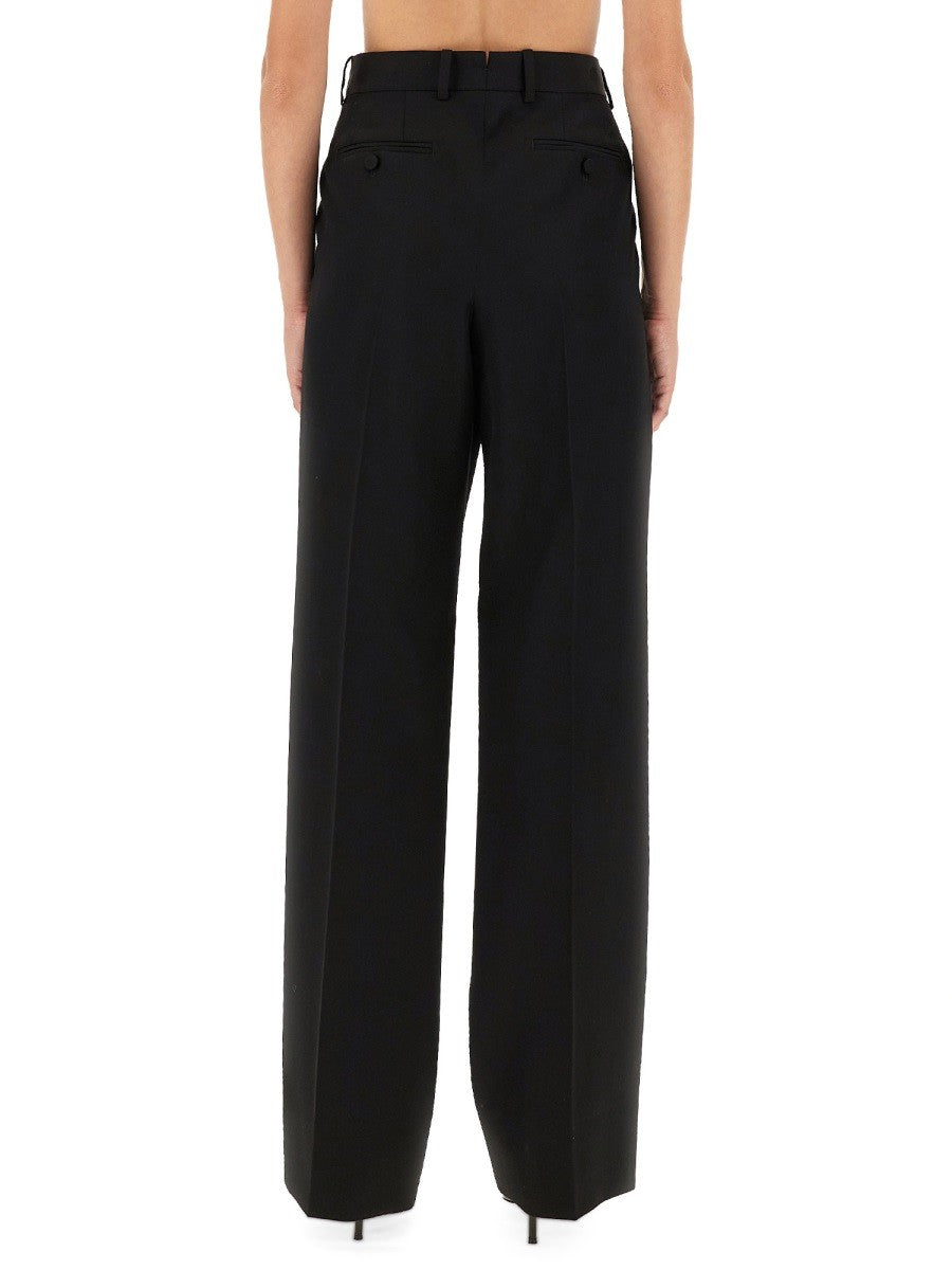 SHARP WOOL PANTS WITH PLEATS