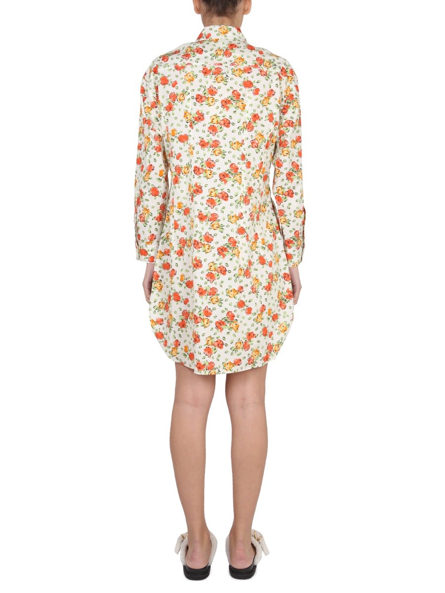 SHIRT DRESS WITH FLORAL PATTERN