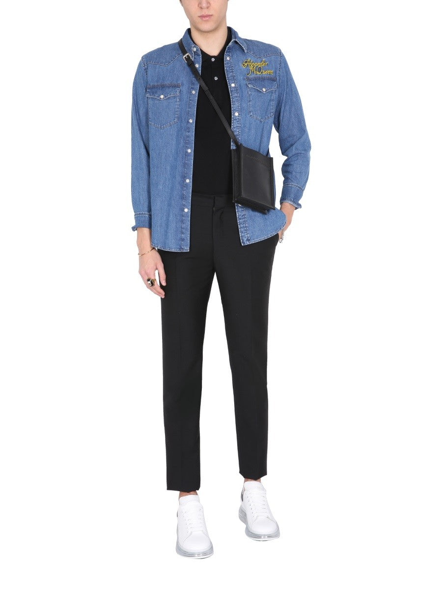 SHIRT WITH EMBROIDERED LOGO