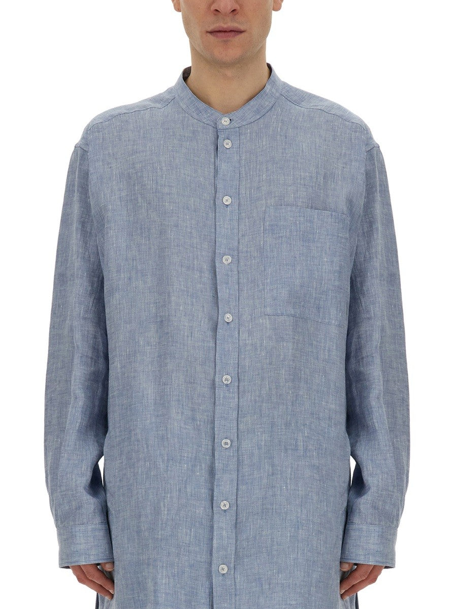 SHIRT WITH MANDARIN COLLAR