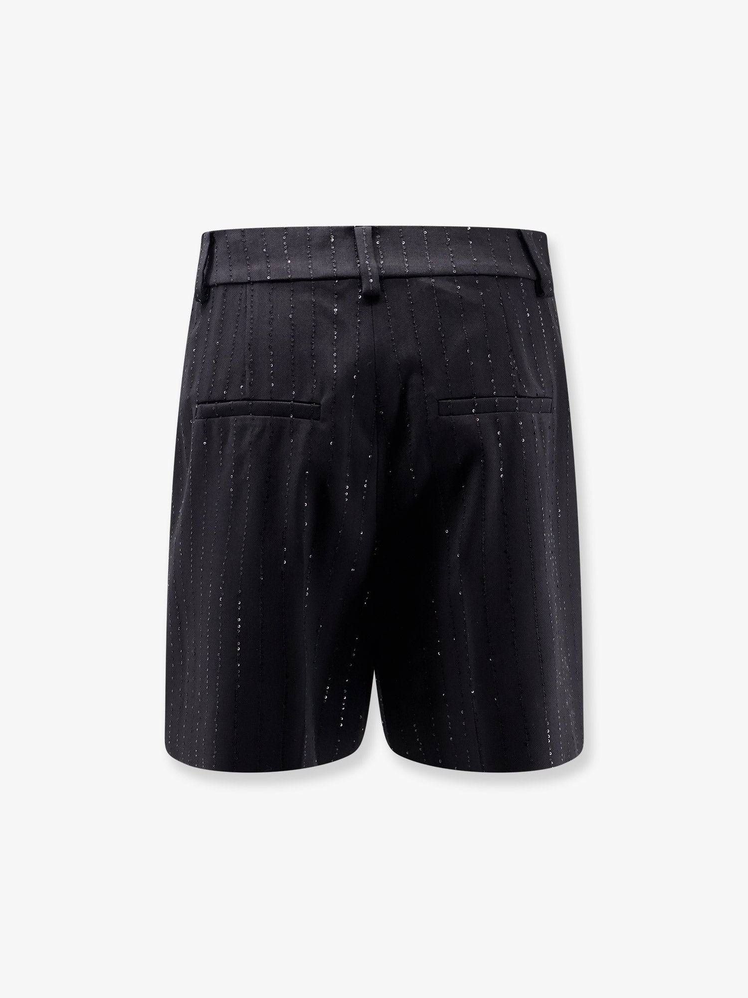 Siberia virgin wool shorts with sequins