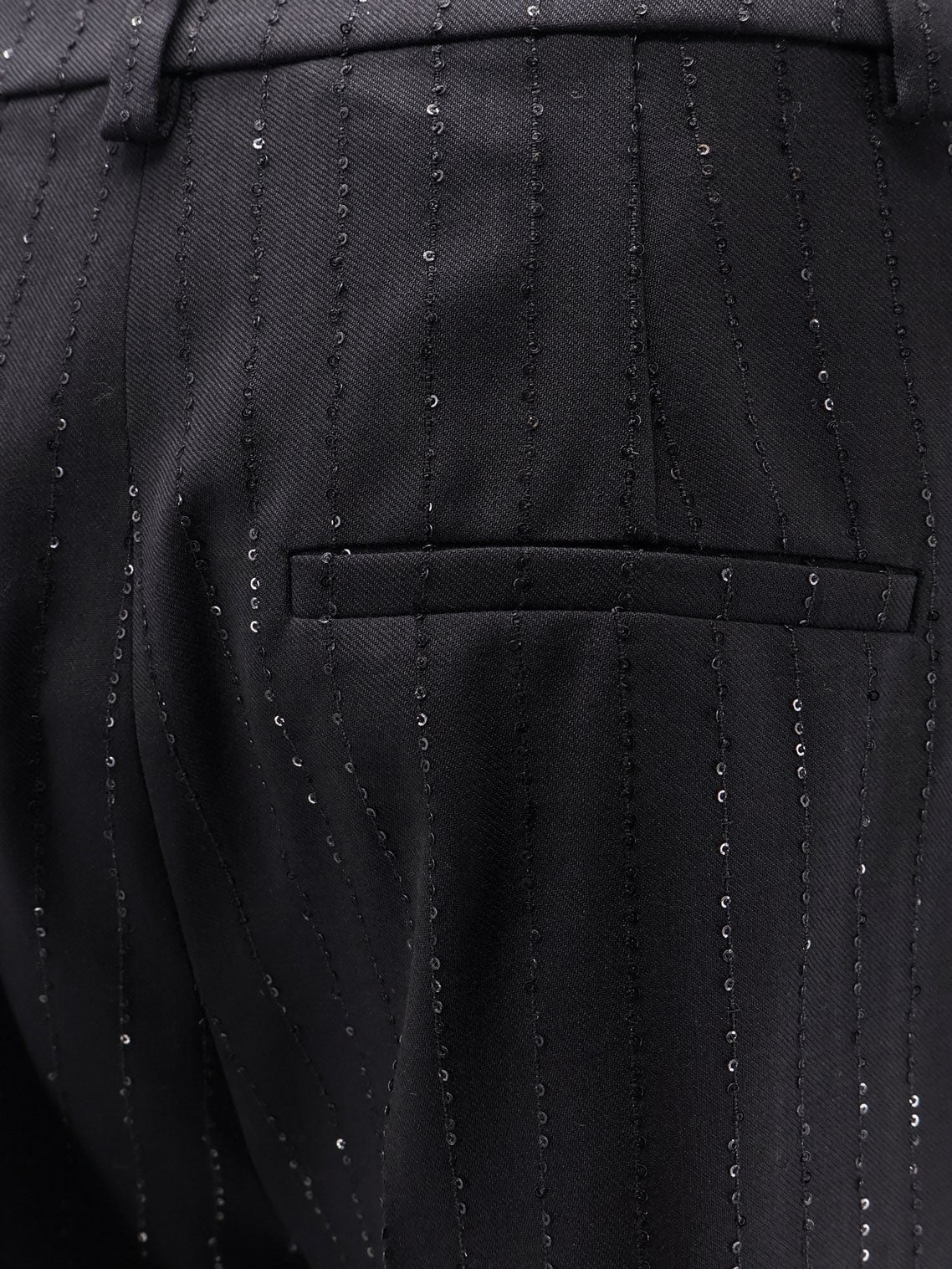 Siberia virgin wool shorts with sequins