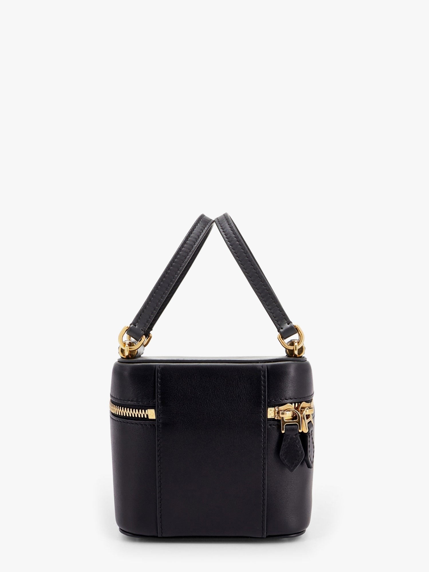 Sicily leather handbag with iconic logo plate