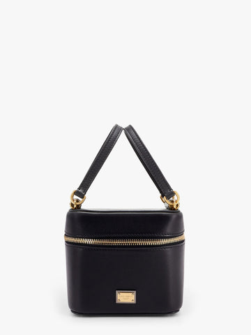 Sicily leather handbag with iconic logo plate