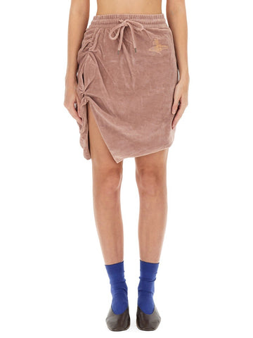 "SIDE PANTHER" MINI SKIRT