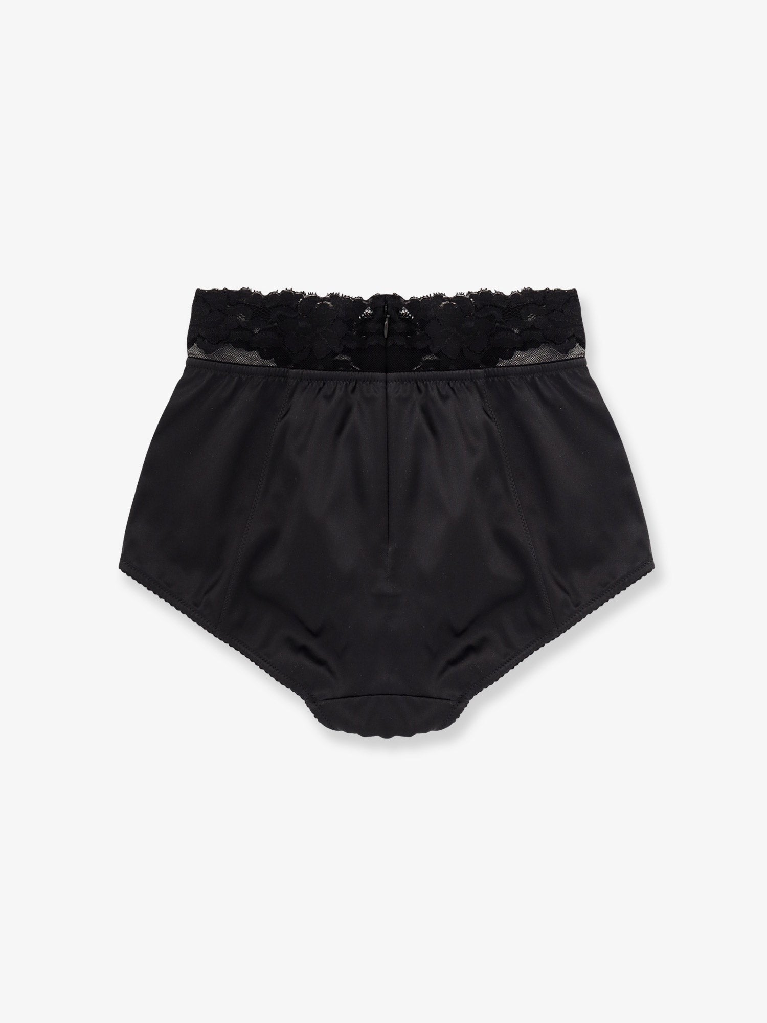 Silk coulotte with lace inserts