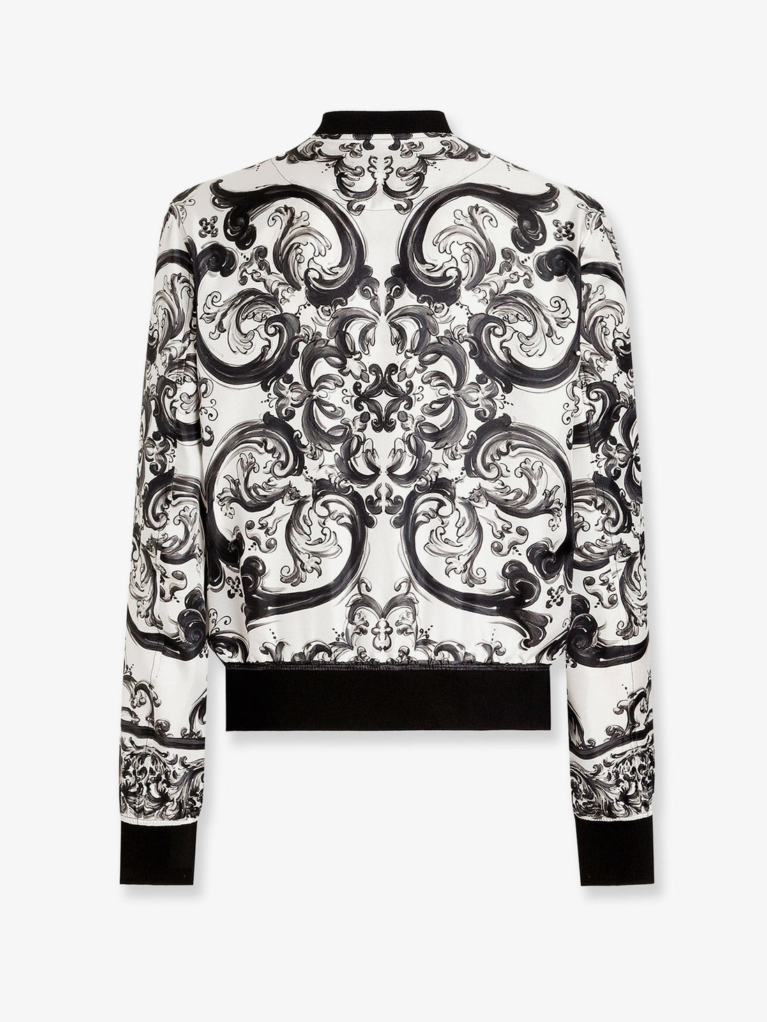 Silk jacket with Maiolica print