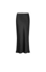 Silk midi skirt