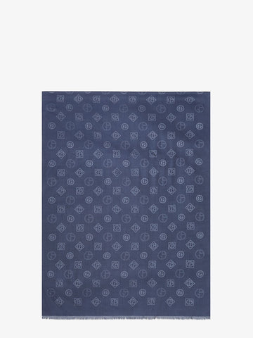 Silk scarf with all-over Monogram print