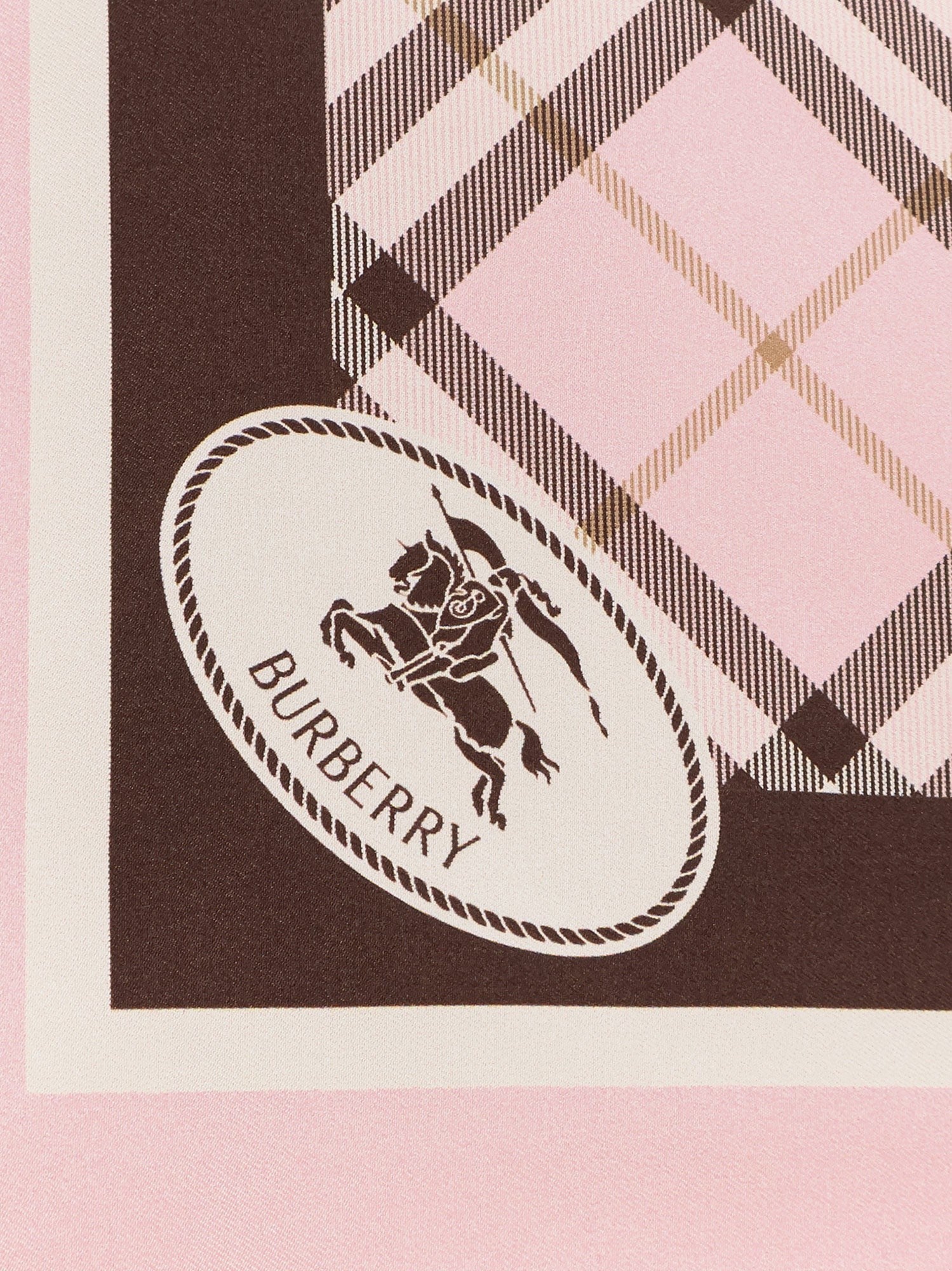 Silk scarf with Burberry Check motif