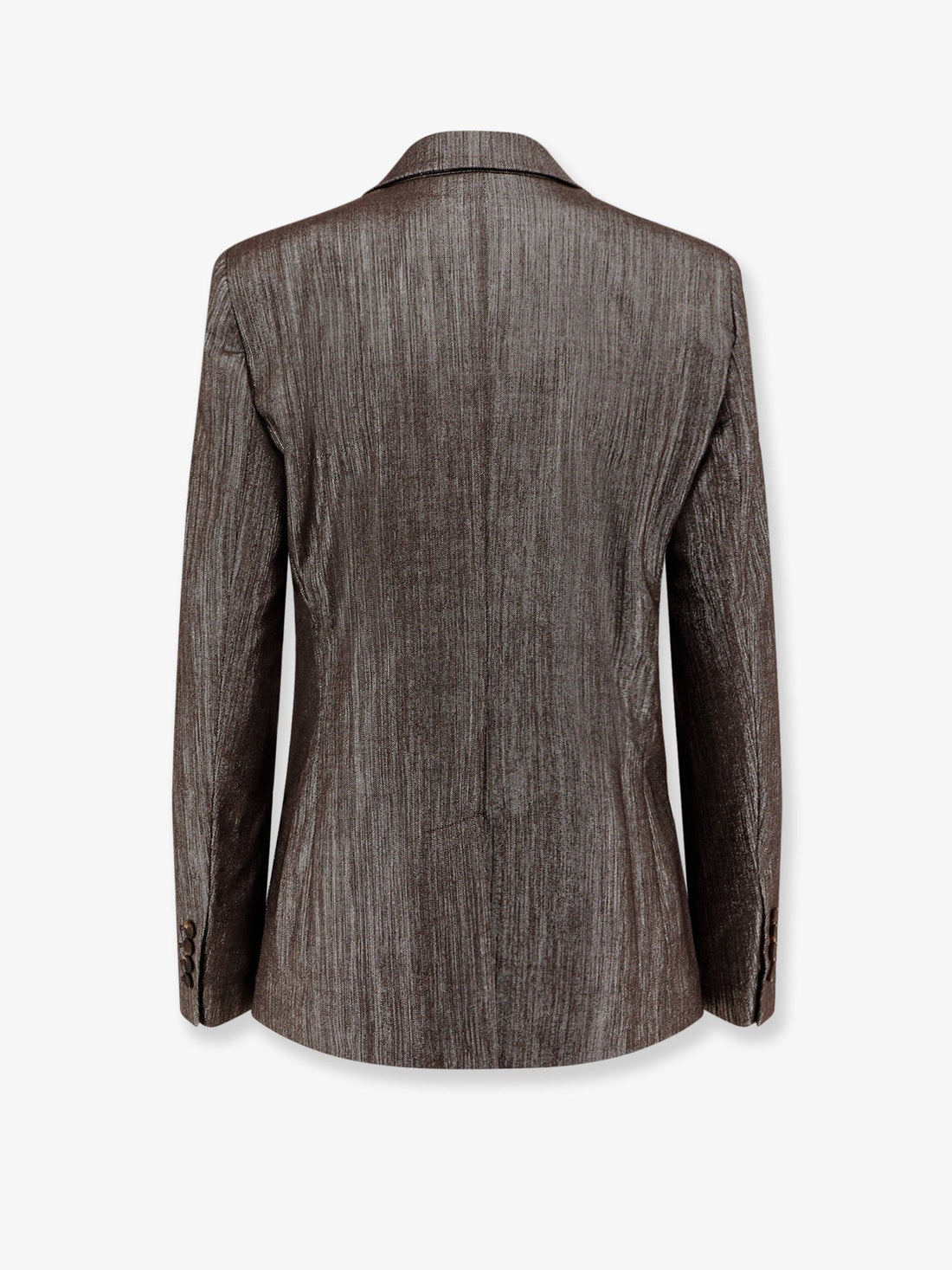 Single-breasted lurex fabric blazer