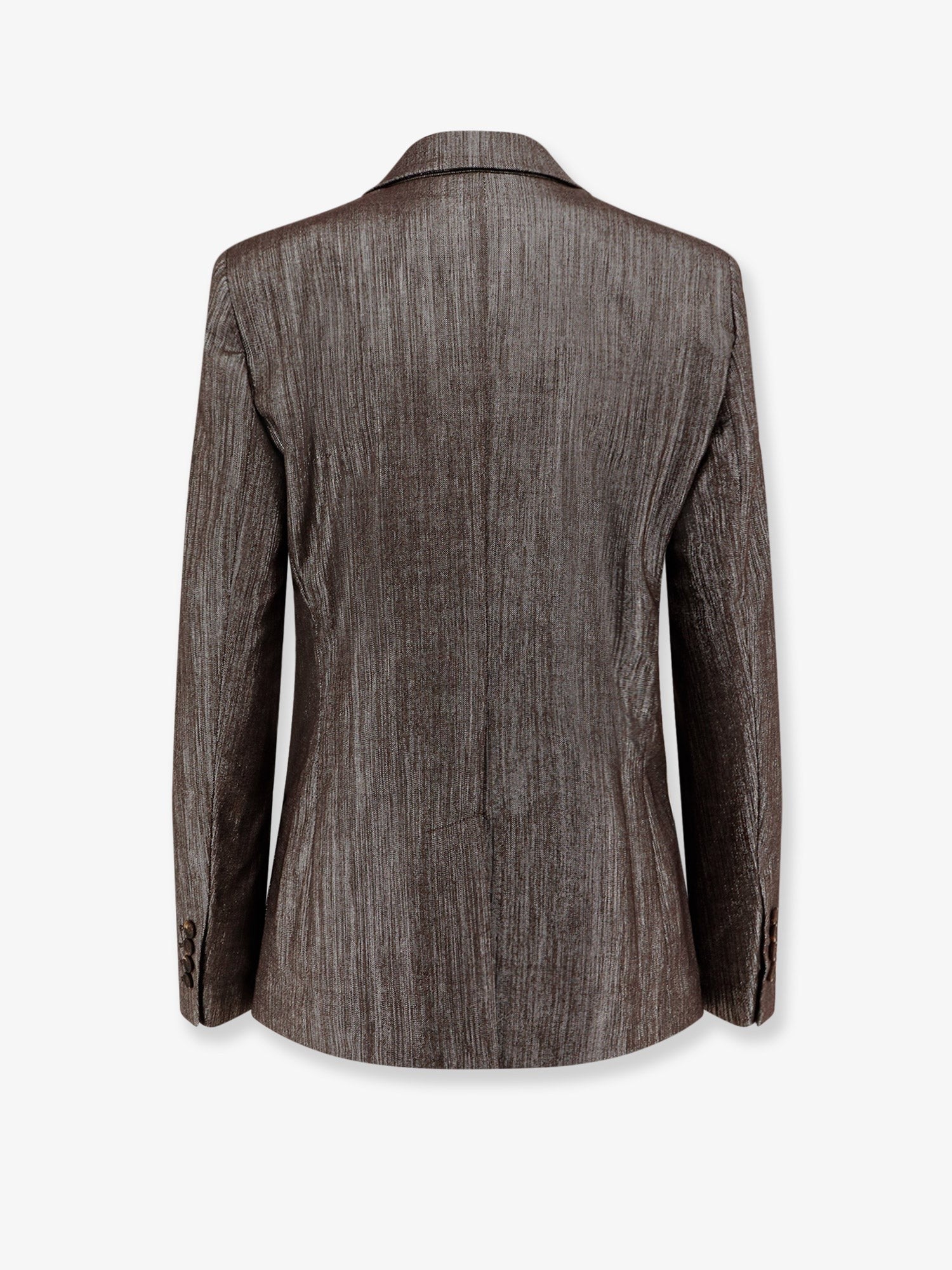 Single-breasted lurex fabric blazer