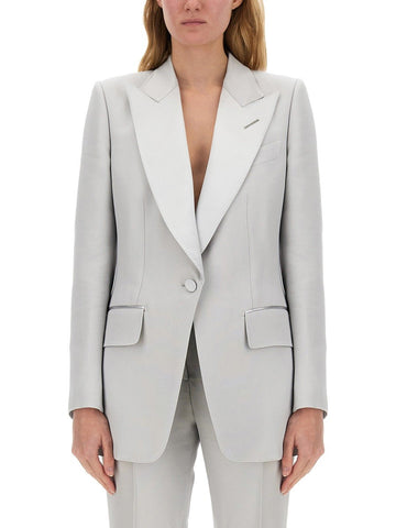 SINGLE-BREASTED TUXEDO JACKET "BIANCA"