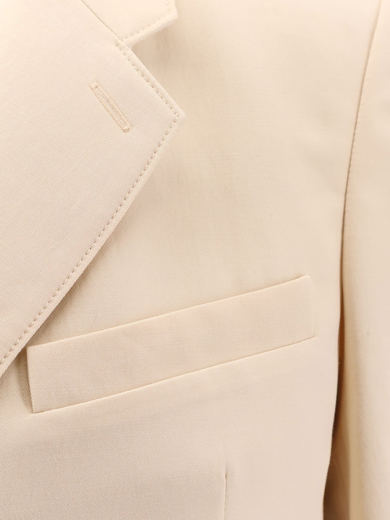 Single-breasted wool and viscose blazer