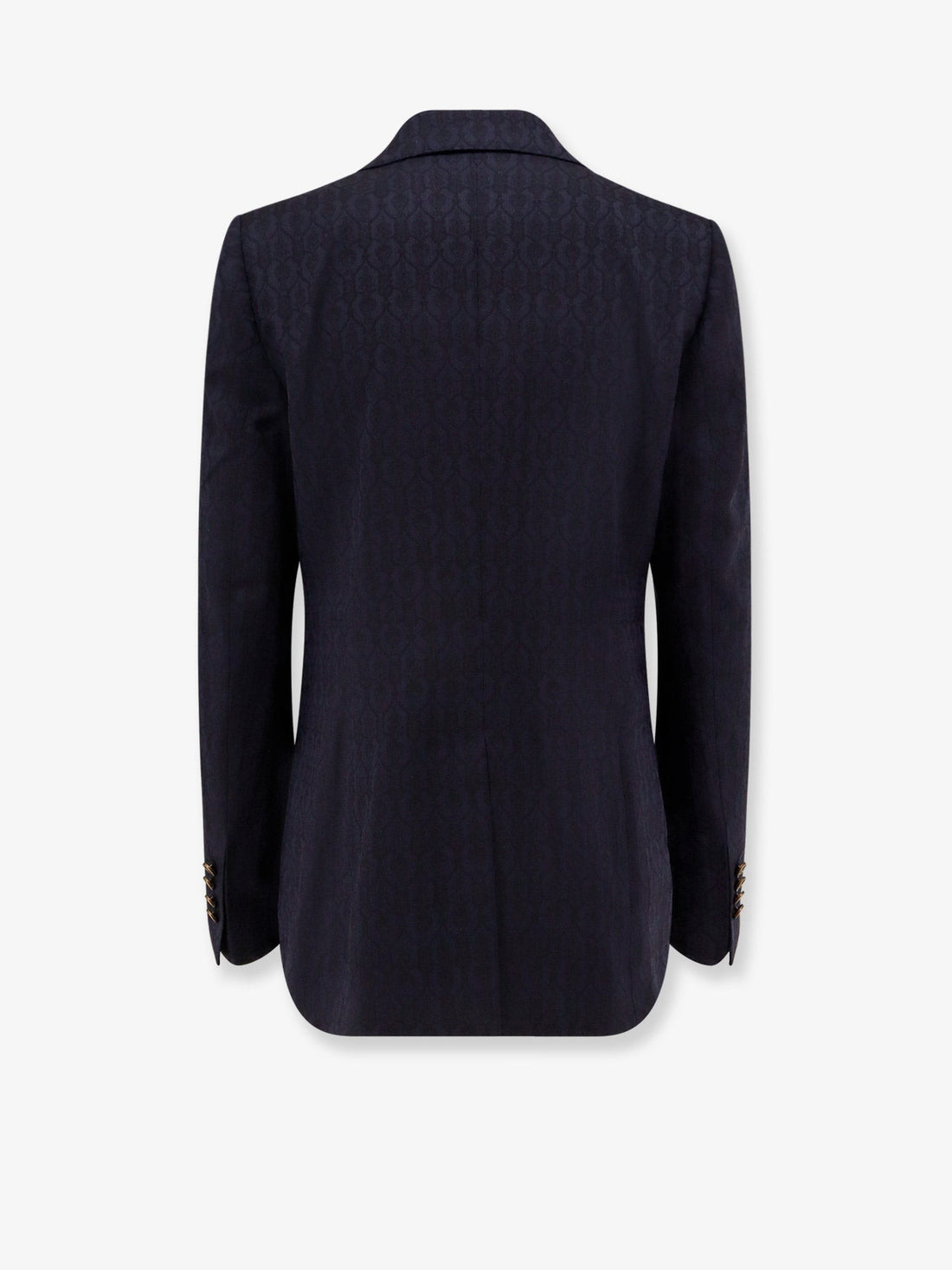 Single-breasted wool blazer with iconic pattern