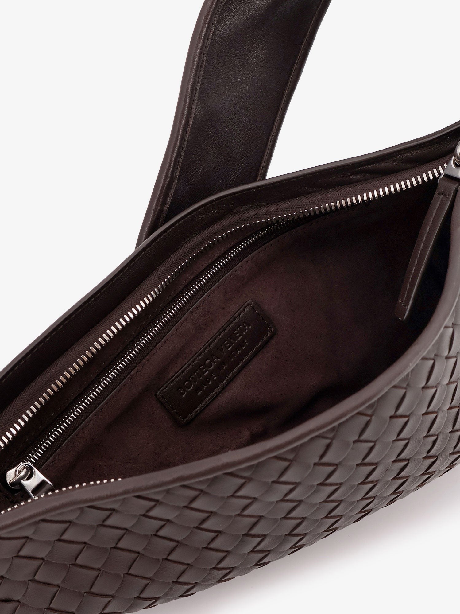 Sling Veneto Intrecciato leather crossbody bag