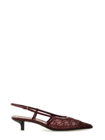 SLINGBACK PUMPS WITH CRYSTALS GG