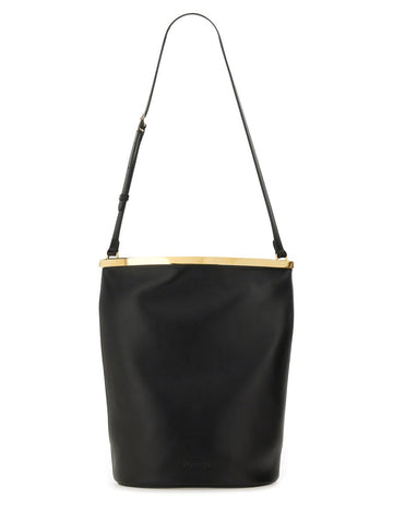 SMALL LEATHER BUCKET BAG