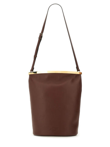 SMALL LEATHER BUCKET BAG