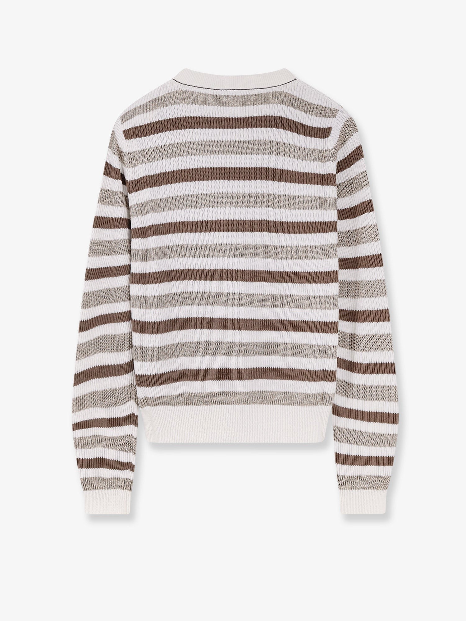 Sparkling stripes cotton sweater