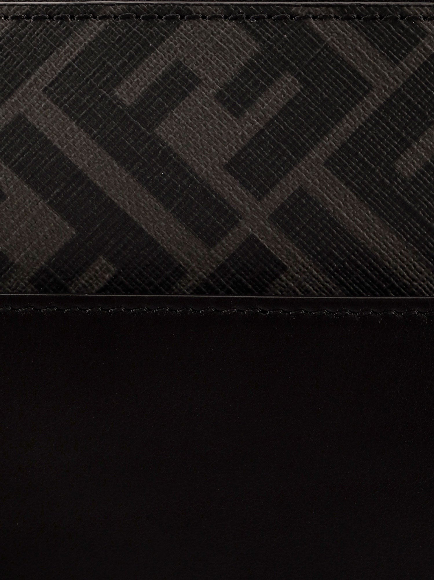 Squared FF leather clutch