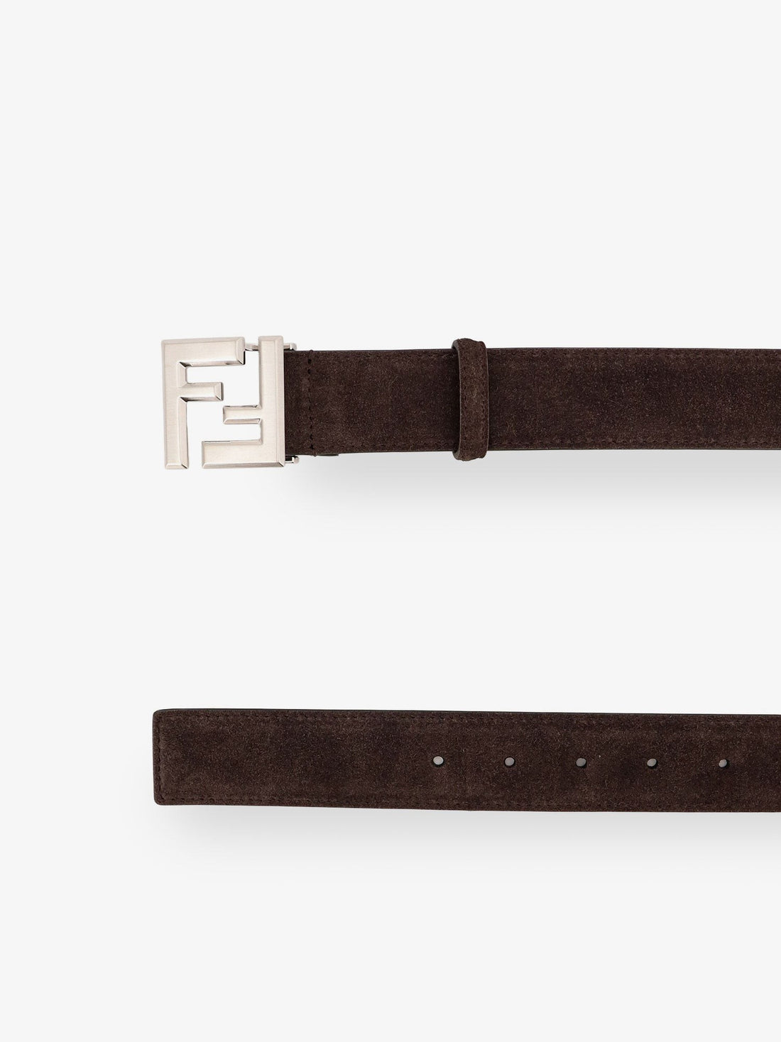 Squared FF suede belt