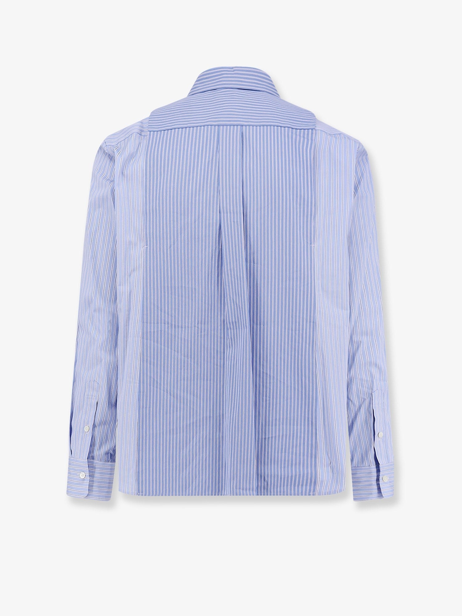 Striped cotton popeline shirt