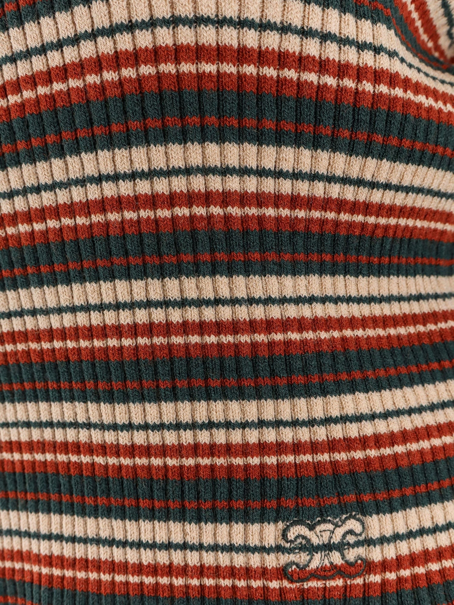 Striped stretch wool sweater