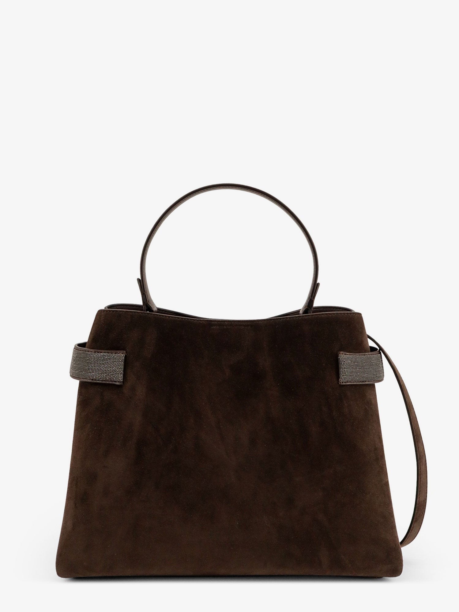 Suede shoulder bag