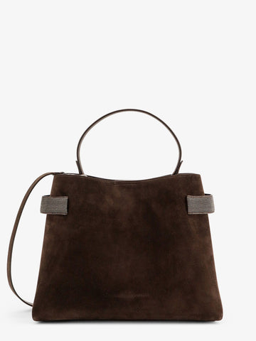 Suede shoulder bag