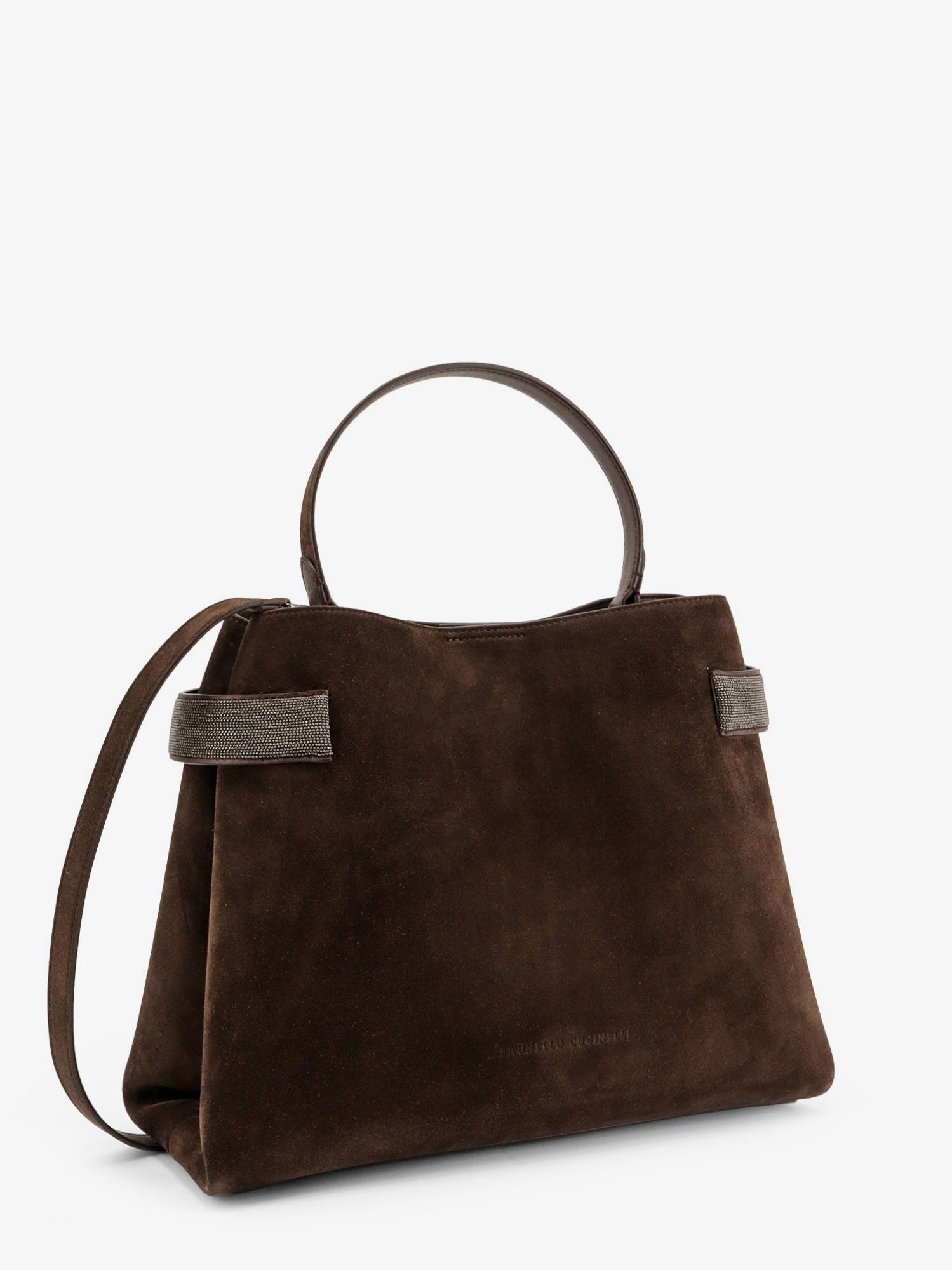 Suede shoulder bag