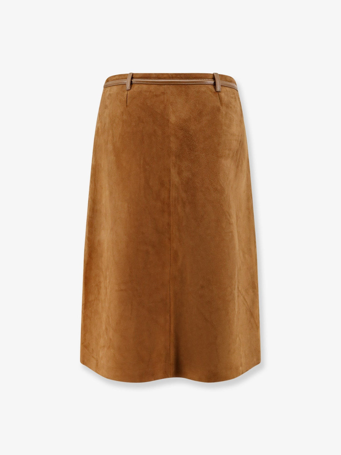 Suede skirt with Horsebit detail