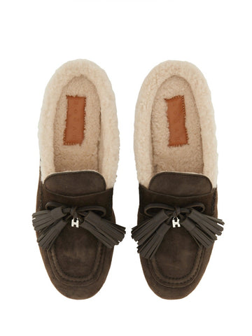 SUEDE SLIPPER LOAFER