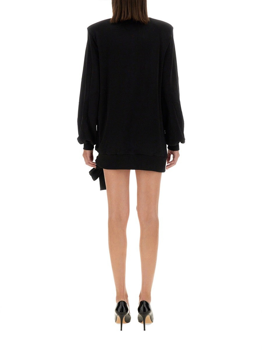 SWEATSHIRT DRESS WITH LOGO