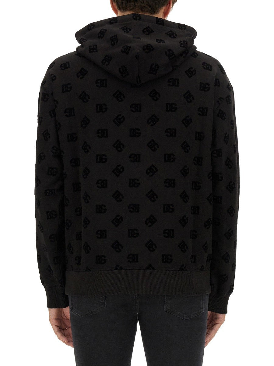 SWEATSHIRT WITH ALLOVER LOGO