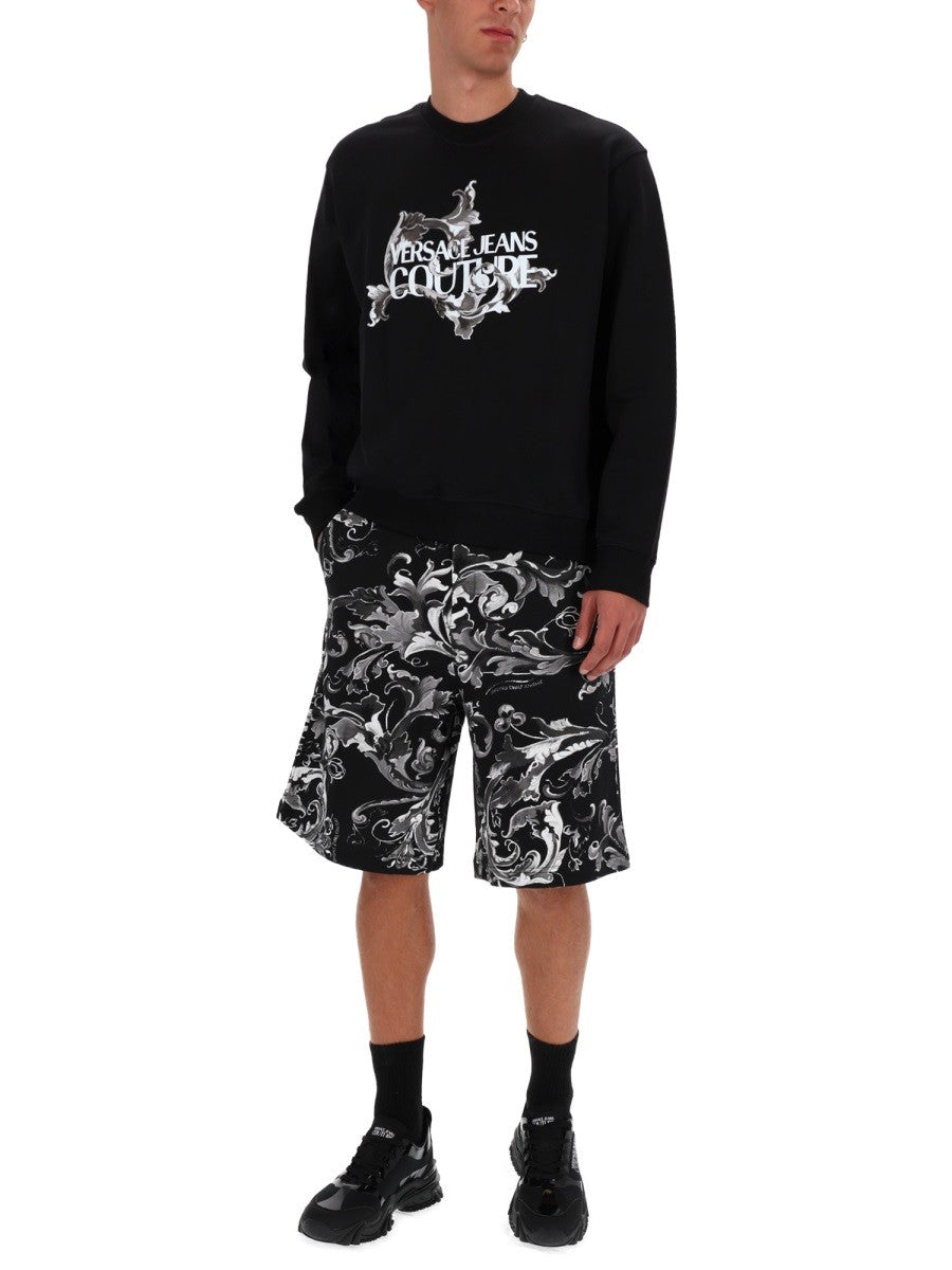 SWEATSHIRT WITH BAROQUE PRINT