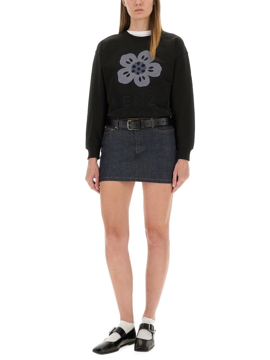 SWEATSHIRT WITH "BOKE FLOWER" EMBROIDERY